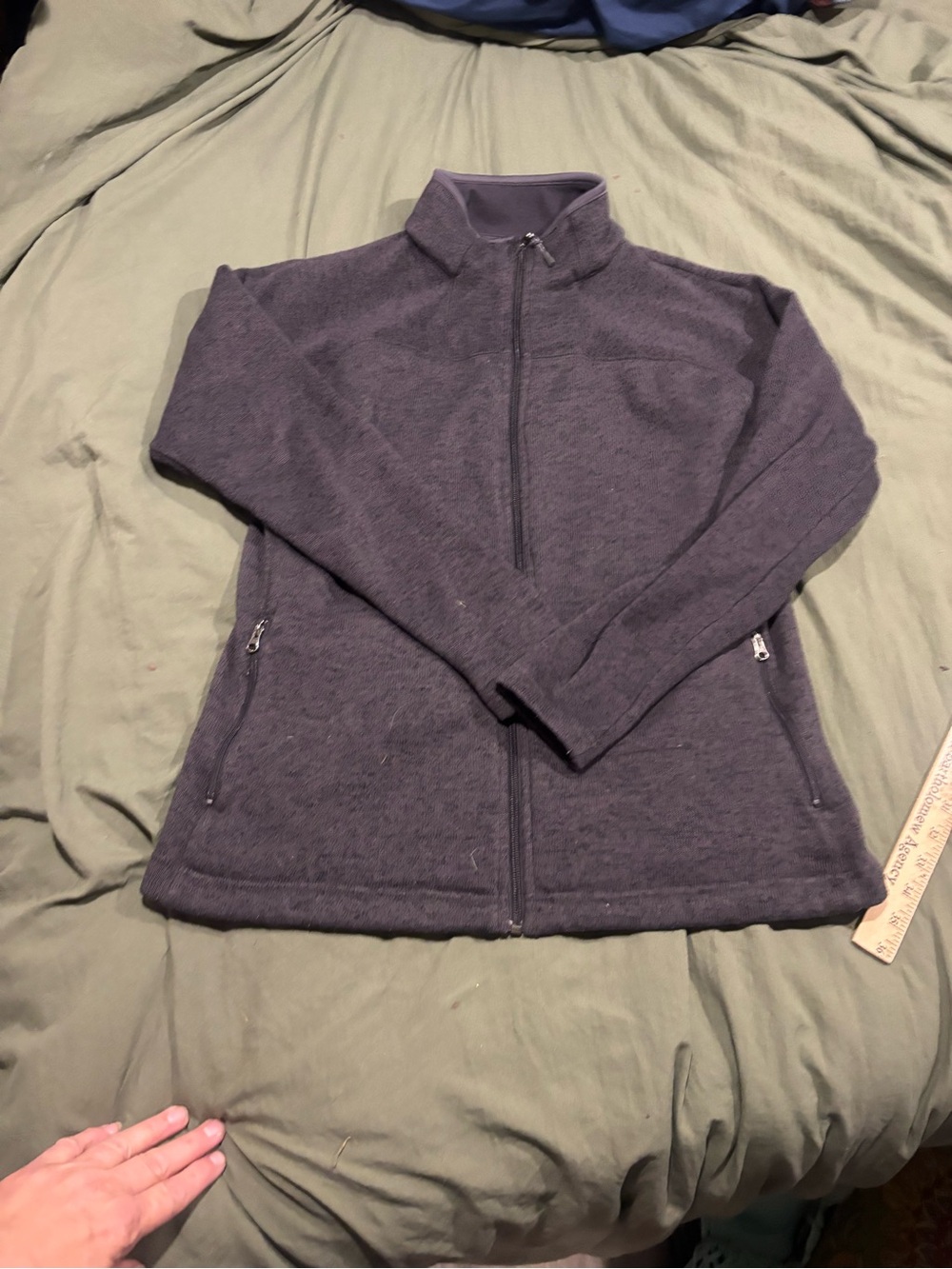 Natural Reflections Charcoal Full-Zip Fleece Jacket